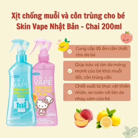 Xịt ch.ống muỗi và côn trùng Nhật Bản - Chai 200ml