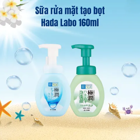 Sữa rửa mặt tạo bọt Hada Labo White Conc Nhật Bản - Chai 160ml