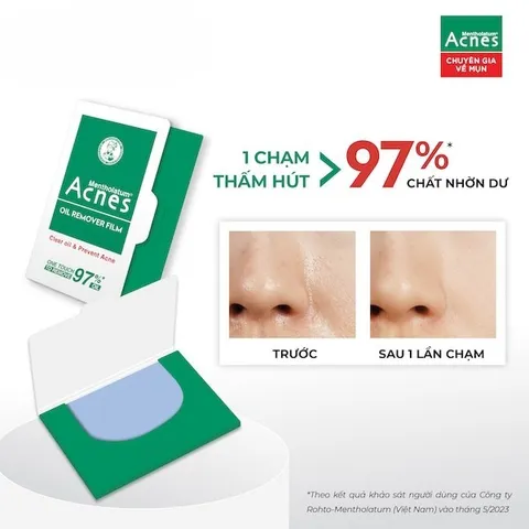 Phim Thấm Dầu Acnes Oil Remover Film White Conc 100 Tờ