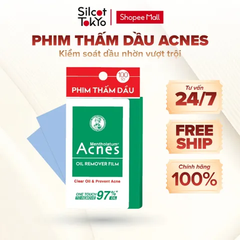 Phim Thấm Dầu Acnes Oil Remover Film White Conc 100 Tờ
