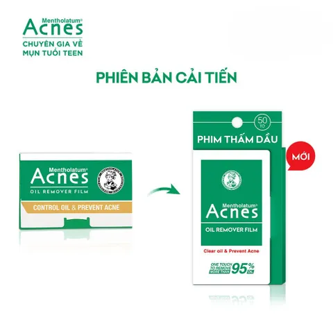 Phim Thấm Dầu Acnes Oil Remover Film White Conc 100 Tờ