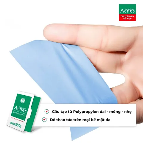 Phim Thấm Dầu Acnes Oil Remover Film White Conc 100 Tờ
