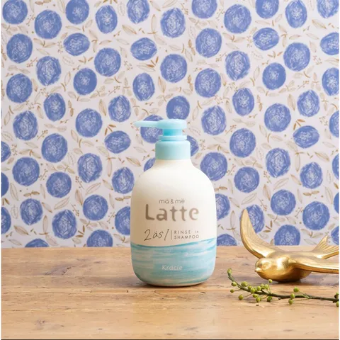 Dầu gội xả Kracie Ma & Me Latte dưỡng tóc chắc khỏe, dành cho cả gia đình Nhật Bản 490ml