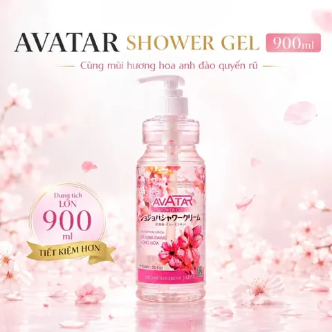 Sữa Tắm Thơm Mịn Da Bông Hoa Jojoba Avatar Dưỡng Da Body Mềm Mịn Chai 900ml/ 750ml/ 350ml