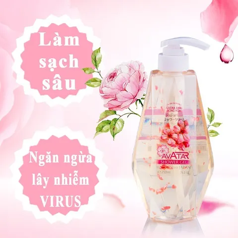 Sữa Tắm Thơm Mịn Da Bông Hoa Jojoba Avatar Dưỡng Da Body Mềm Mịn Chai 900ml/ 750ml/ 350ml
