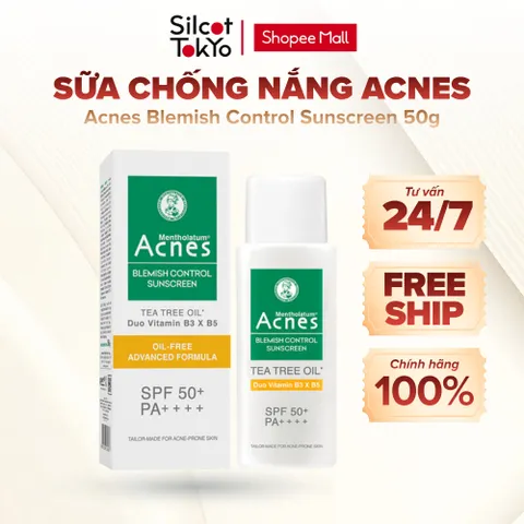 Sữa chống nắng cho da dầu mụn Acnes Blemish Control Sunscreen White Conc 50g
