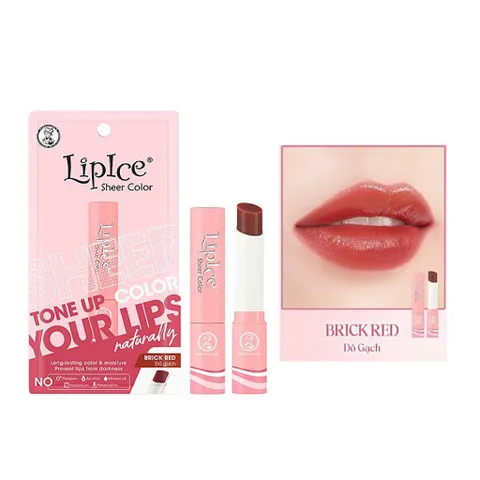 Son dưỡng có màu hiệu chỉnh sắc môi Lipice Sheer Color 2.4g  - Đỏ gạch