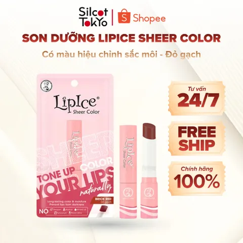 Son dưỡng có màu hiệu chỉnh sắc môi Lipice Sheer Color 2.4g  - Đỏ gạch