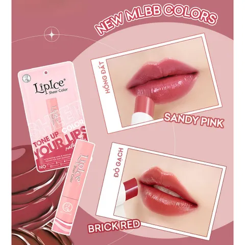 Son dưỡng có màu hiệu chỉnh sắc môi Lipice Sheer Color 2.4g  - Đỏ gạch