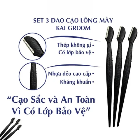 Dao Cạo Kai Thép Không Gỉ Tiện Lợi An Toàn Nhật Bản Tổng Hợp