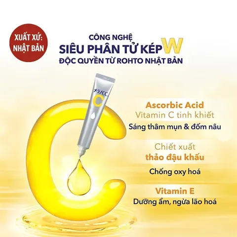 Tinh chất dưỡng trắng da, hỗ trợ mờ nám Serum Melano CC Whitening Essence White Conc Nhật Bản 20ml
