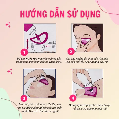 Nước rửa mắt Eyebon W Vitamin White Conc Kobayashi Nhật Bản Chai 500ml