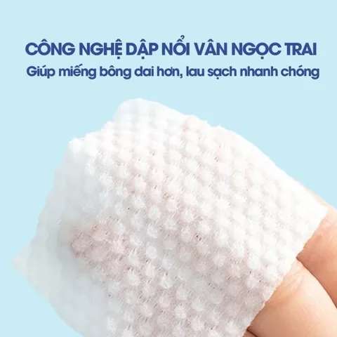 Bông tẩy trang Likado White Conc chất liệu Cotton Túi 222 miếng/ Hộp 400 miếng/ Túi 600 miếng