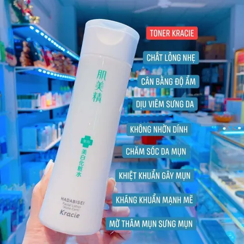 Nước hoa hồng ngừa mụn, dưỡng trắng Kracie Hadabisei Nhật Bản 200ml