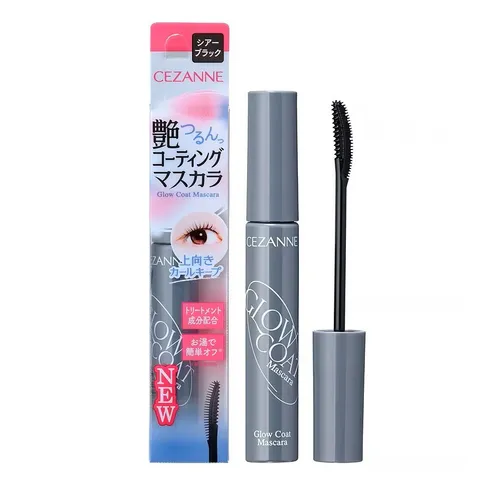 Mascara Chuốt mi Cezanne Glow Coat giữ nếp mi lâu trôi, chống nước Nhật Bản 6g