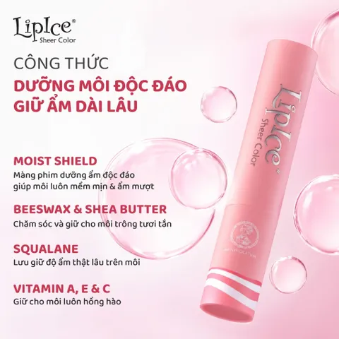 Son dưỡng môi hiệu chỉnh ửng hồng tự nhiên Lipice Sheer Color 2.4g