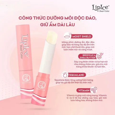 Son dưỡng môi hiệu chỉnh ửng hồng tự nhiên Lipice Sheer Color 2.4g