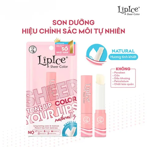 Son dưỡng môi hiệu chỉnh ửng hồng tự nhiên Lipice Sheer Color 2.4g