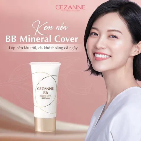 Kem nền thoáng Cezanne Mineral Cover BB Cream High Cover Cream SPF29 PA+++ Nhật Bản 30g