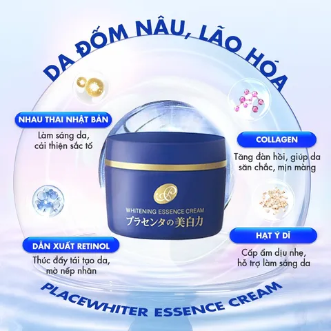 Kem dưỡng trắng da Meishoku Whitening Essence Cream White Conc Nhật Bản 55g