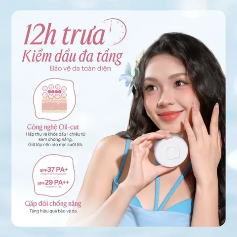 Phấn phủ mỏng nhẹ kiềm dầu, thuần chay chống nắng Lemonade Supermatte No Makeup Loose Powder 9g