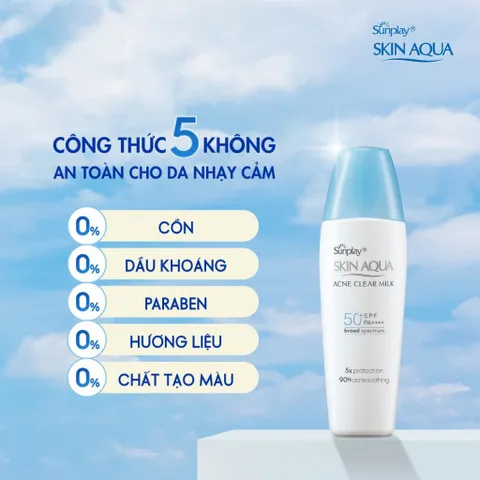 Kem chống nắng dưỡng da, ngăn ngừa mụn Sunplay Skin Aqua Acne Clear Eco Việt Nam SPF 50, PA++++ 25g
