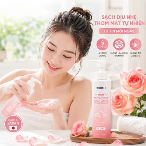 Dung dịch vệ sinh phụ nữ cao cấp IDICHI làm sạch vùng kín Nhật Bản 200ml