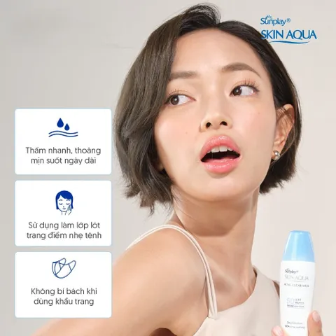 Kem chống nắng dưỡng da, ngăn ngừa mụn Sunplay Skin Aqua Acne Clear Eco Việt Nam SPF 50, PA++++ 25g