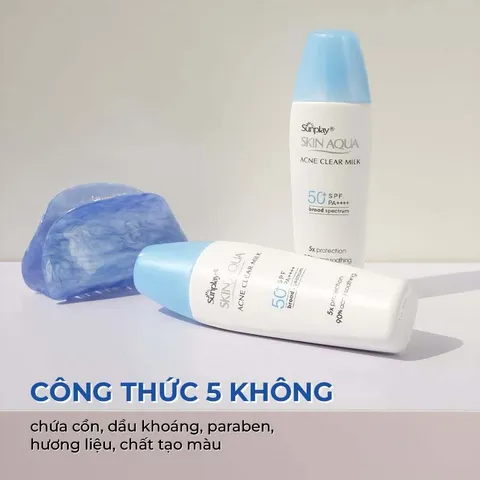 Kem chống nắng dưỡng da, ngăn ngừa mụn Sunplay Skin Aqua Acne Clear Eco Việt Nam SPF 50, PA++++ 25g