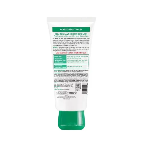 Sữa rửa mặt ngăn ngừa mụn Acnes Creamy Wash 100g