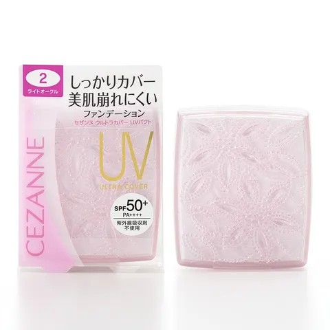 Phấn phủ Cezanne Ultra Cover UV Pact lâu trôi, chống thấm nước SPF 50+ PA++++ Nhật Bản 11g