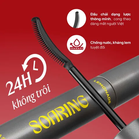 Chuốt mi tơi dài lâu trôi Lemonade Soaring Mascara 6ml