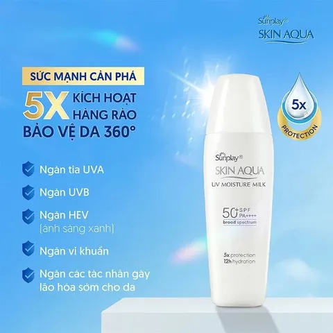 Kem chống nắng dưỡng da, giữ ẩm Sunplay Skin UV Moisture SPF 50, PA++++ 30g