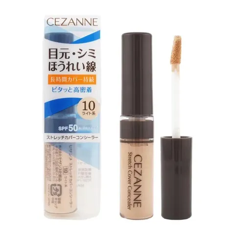 Kem Che Khuyết Điểm Cezanne Stretch Cover Concealer Dạng Kem Làm Đều Màu Da Nhật Bản 8g