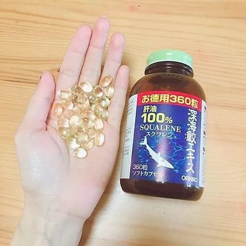 Viên uống sụn vi cá mập hỗ trợ xương khớp Orihiro Squalene Nhật Bản