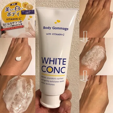 Tẩy tế bào chết White Conc Body CG dưỡng trắng toàn thân Nhật Bản 180g