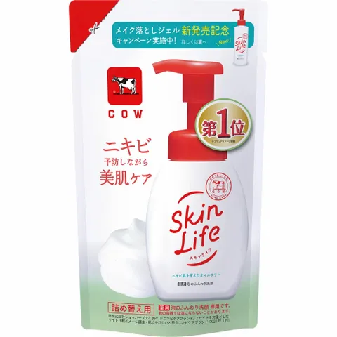 Sữa Rửa Mặt Cow Skinlife Foam 160ml - Làm Sạch Sâu & Kiểm Soát Dầu, Ngừa Mụn Cho Da Dầu Nhạy Cảm