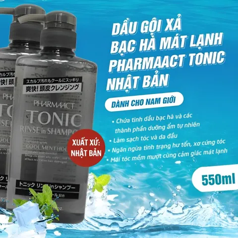 Dầu gội Tonic nam White Conc Nhật Bản giúp ngăn ngừa gầu và ngứa da đầu không làm khô tóc 550ml