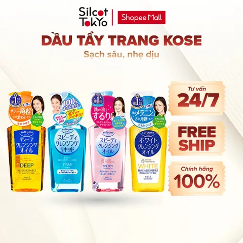 Dầu tẩy trang Kose Softymo Cleangsing Oil White Conc Nhật Bản Chai  230ml