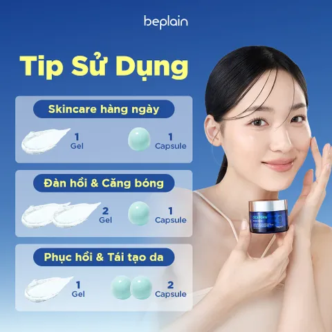 Kem dưỡng BEPLAIN CICA PDRN phục hồi, trẻ hóa làn da & cấp ẩm, đàn hồi, căng bóng 50ml