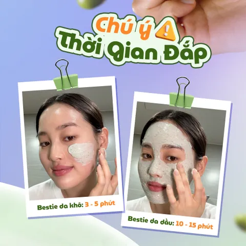 Mặt nạ đất sét Beplain Mung Bean Pore Clay Mask chiết xuất đậu xanh 120ml