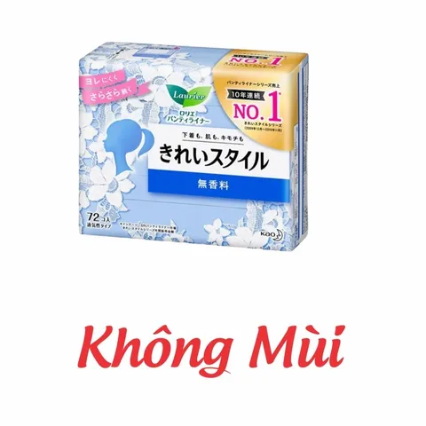 Băng vệ sinh hằng ngày siêu thấm Laurier White Conc Nhật Bản - Gói 72 miếng