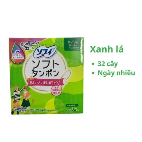 Băng vệ sinh Tampon White Conc Nhật Bản Siêu Thấm Hút Khô Thoáng Dịu Nhẹ Siêu Sạch