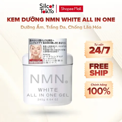 Kem, Gel Dưỡng Trắng Da NMN White All In One Gel White Conc Nhật Bản cấp ẩm phục hồi 245g