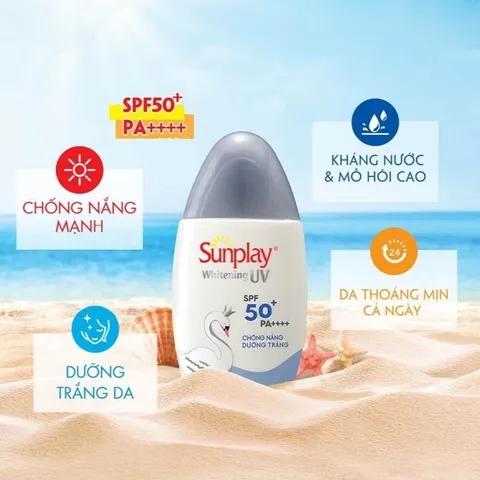 Kem chống nắng Sunplay dưỡng trắng da, dạng sữa Sunplay Whitening UV White Conc SPF 50, PA++++ 30g