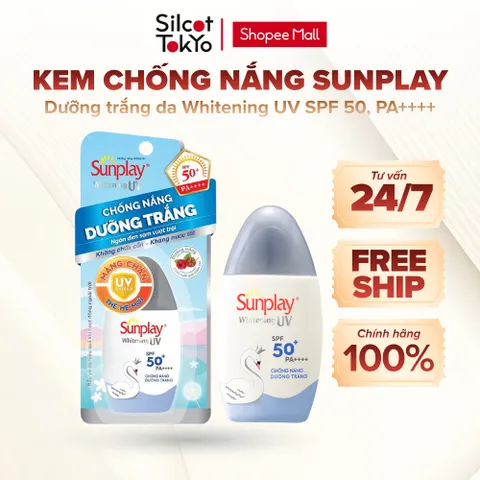 Kem chống nắng Sunplay dưỡng trắng da, dạng sữa Sunplay Whitening UV White Conc SPF 50, PA++++ 30g