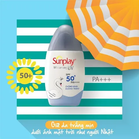 Kem chống nắng Sunplay dưỡng trắng da, dạng sữa Sunplay Whitening UV White Conc SPF 50, PA++++ 30g