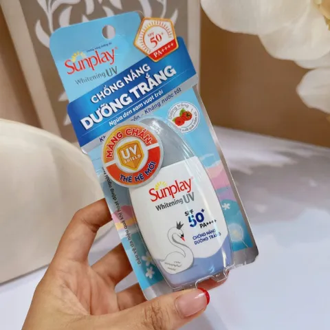 Kem chống nắng Sunplay dưỡng trắng da, dạng sữa Sunplay Whitening UV White Conc SPF 50, PA++++ 30g