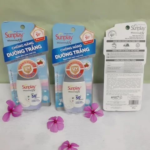 Kem chống nắng Sunplay dưỡng trắng da, dạng sữa Sunplay Whitening UV White Conc SPF 50, PA++++ 30g