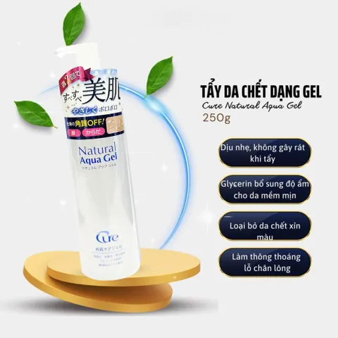 Tẩy Tế Bào Chết Cure Natural Aqua Gel White Conc Nhật Bản 250g